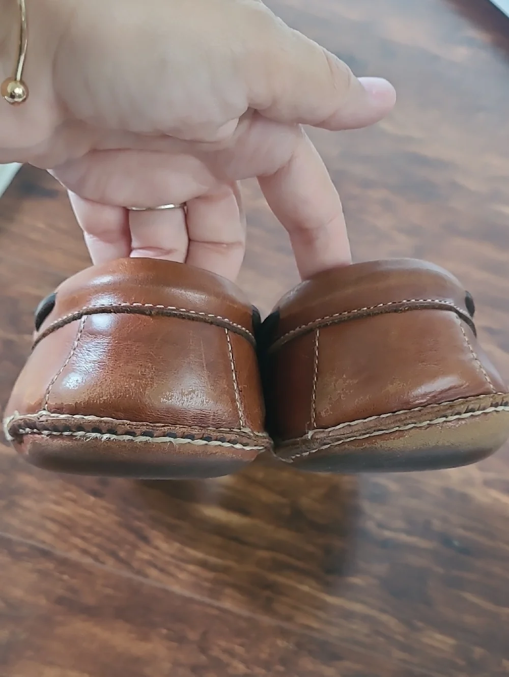 L L Bean Double Sole Men's Classic Leather Driving Moccasins - Brown Size 11